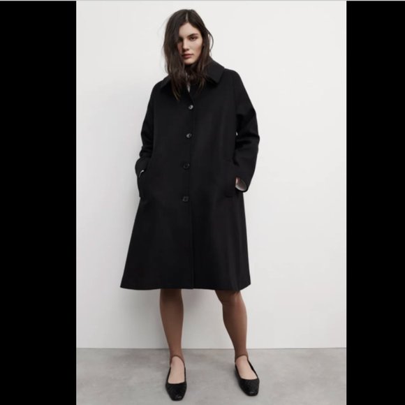 Zara | Jackets & Coats | Zara Women New Italian Manteco Wool